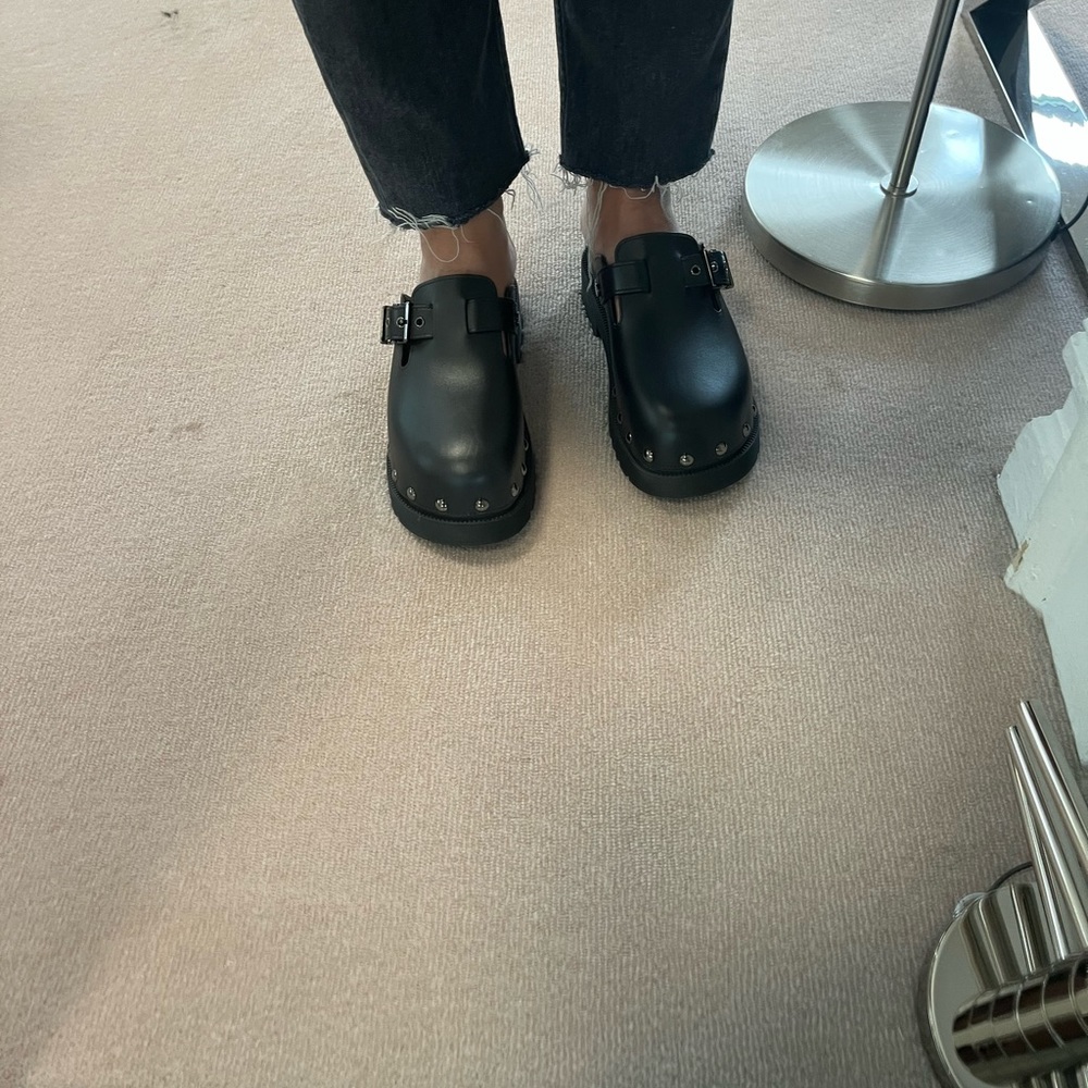 Dior leather studded accent mules - Picture 10 of 17